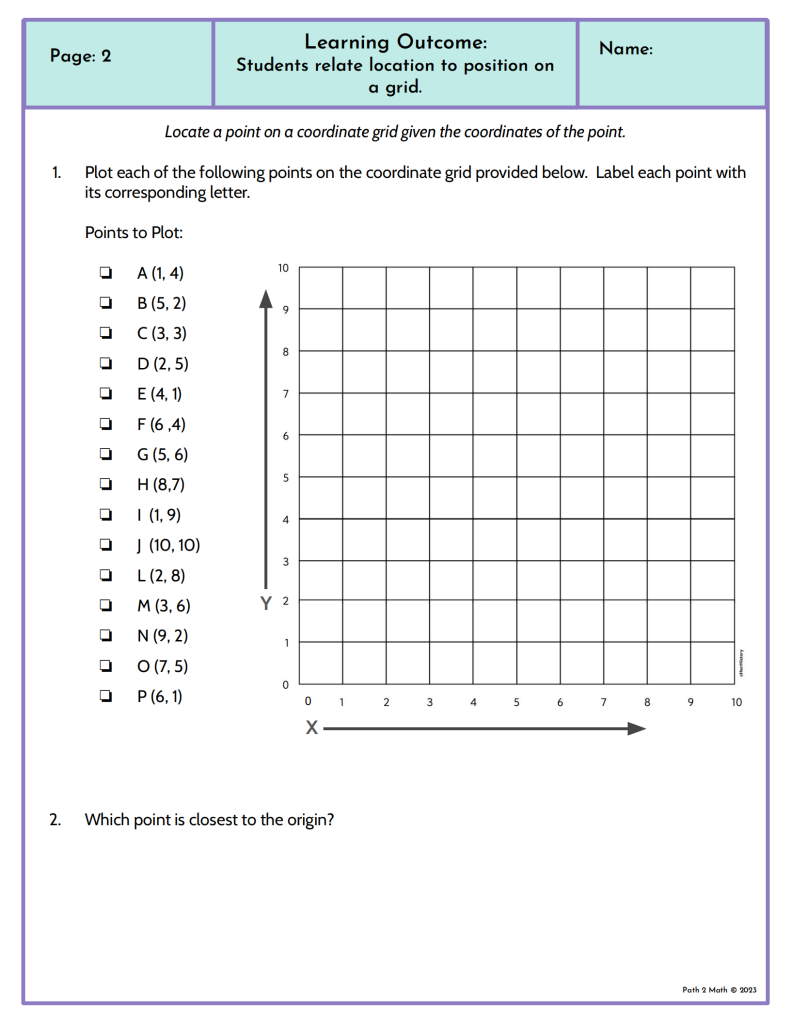 图片[2]-Coordinate Geometry Unit - NEW Alberta Math Curriculum Grade 5